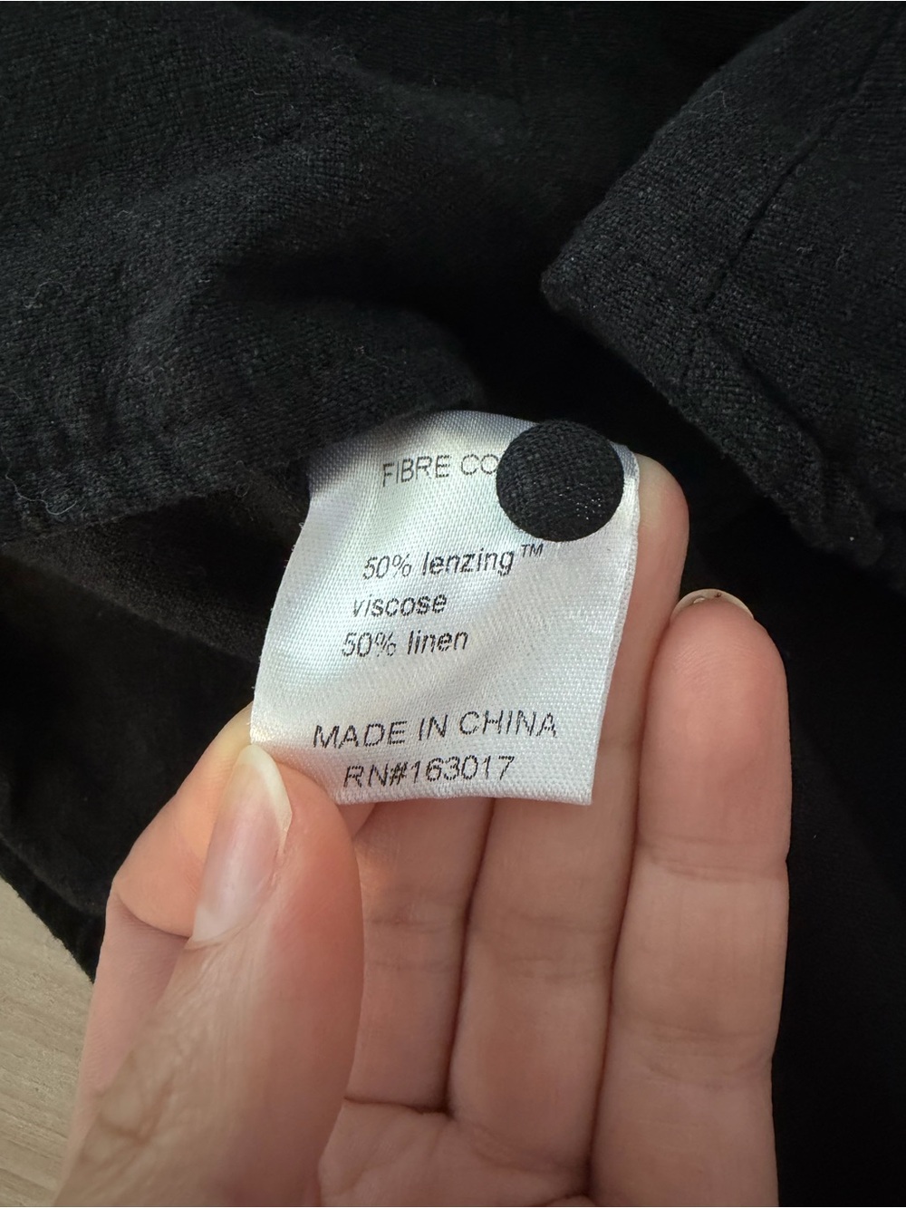Princess Polly Black Linen Blend Button-Front Tank - Picture 5 of 5